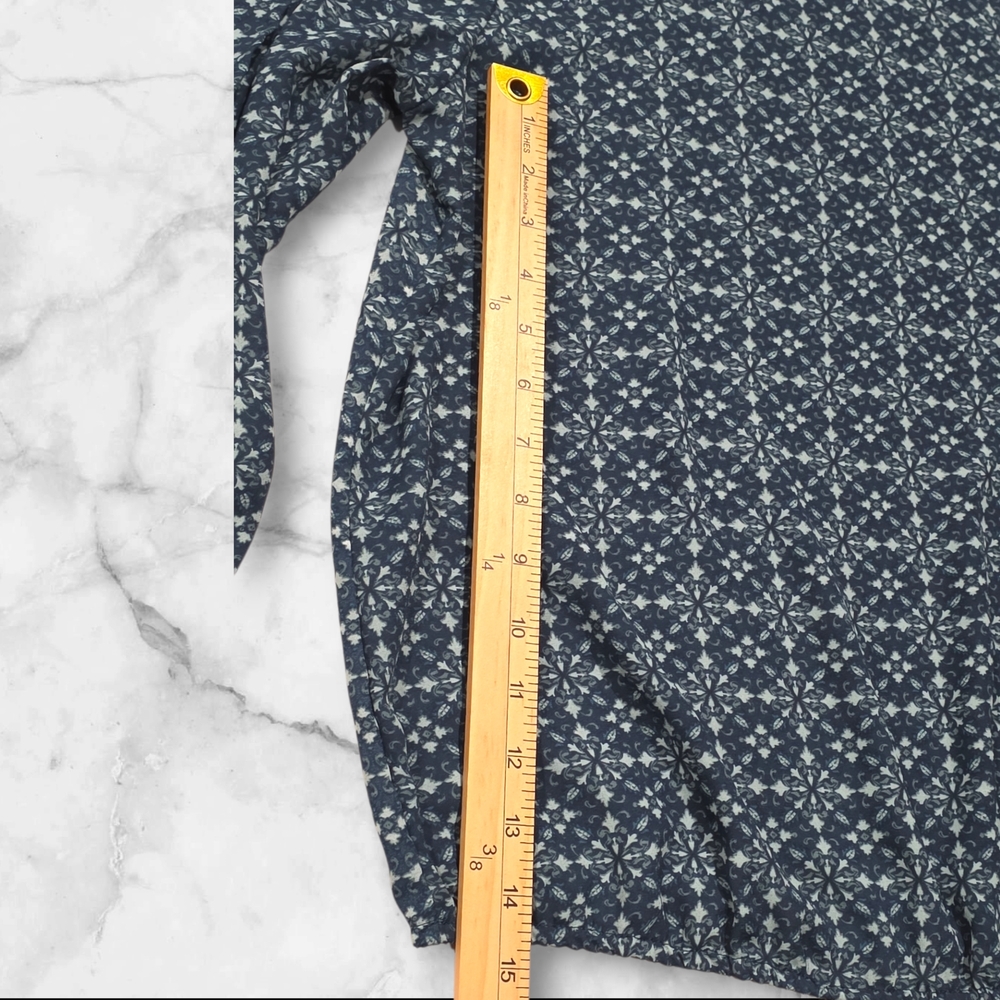 Finn & Grace Open Long Sleeve Patterned Blouse Shirt Top Size Small (S) B89 - Picture 9 of 10